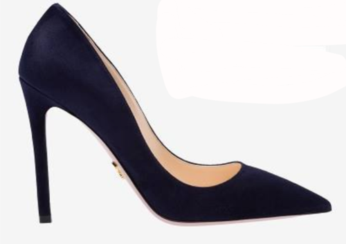 【Prada】2014ss ARCHIVE NAVY heel shoes Prada Women's Navy Blue 11939F Suede Leather High Heel Pumps